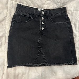 Old Navy Black Denim Skirt